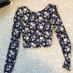 Forever 21 Floral Crop Top